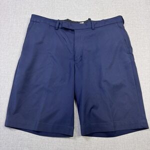 Ralph Lauren RLX Chino Golf Shorts Performance Mens 34 Blue Polyester 10" Inseam